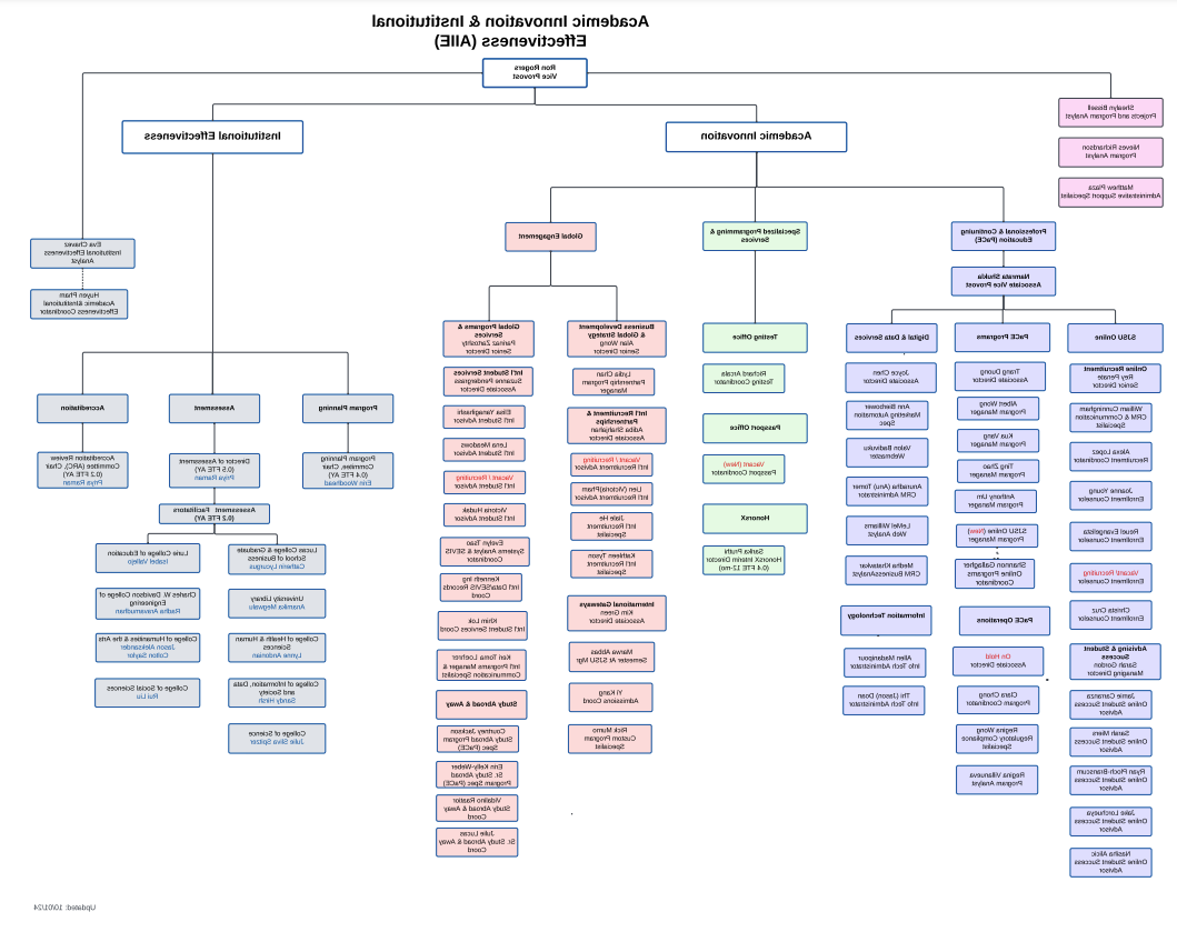 AIIE Organizational Chart